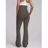imageOQQ Womens Maternity Pants Casual Bell Bottoms Flare Leg Cozy Pant Pregnancy Lounge TrousersTea Leaf