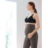 imageOQQ Womens Maternity Pants Casual Bell Bottoms Flare Leg Cozy Pant Pregnancy Lounge TrousersTea Leaf