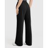 imageOQQ Womens Sweatpants 2025 Baggy Wide Straight Leg Pants with PocketsBlack