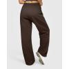 imageOQQ Womens Sweatpants 2025 Baggy Wide Straight Leg Pants with PocketsBrown