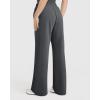 imageOQQ Womens Sweatpants 2025 Baggy Wide Straight Leg Pants with PocketsDarkgrey
