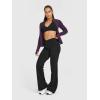 imageOQQ Yoga Pants Women High Waist Crossover Stretch Casual Soft Straight Leg Bottoms with PocketsBlack
