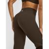 imageOQQ Yoga Pants Women High Waist Crossover Stretch Casual Soft Straight Leg Bottoms with PocketsDarkbrown