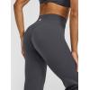 imageOQQ Yoga Pants Women High Waist Crossover Stretch Casual Soft Straight Leg Bottoms with PocketsDarkgrey