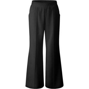 imageOQQ Womens Sweatpants 2025 Baggy Wide Straight Leg Pants with PocketsBlack