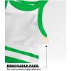 imageOQQ Womens Cerw Neck Sports Bra Workout Crop Striped Tank Tops Padded with Medium SupportLight Green