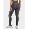 imageOQQ Women Yoga Leggings High Waisted Tummy Control Butt Lifting Gym Workout No Front Seam LeggingsDarkgrey