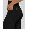 imageOQQ Yoga Pants Women High Waist Stretch Soft Casual Wide Legging Bottoms with PocketsBlack