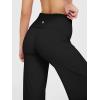 imageOQQ Yoga Pants Women High Waist Stretch Soft Casual Fold Over Straight Leg BottomsBlack