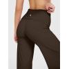 imageOQQ Yoga Pants Women High Waist Stretch Soft Casual Fold Over Straight Leg BottomsDarkbrown